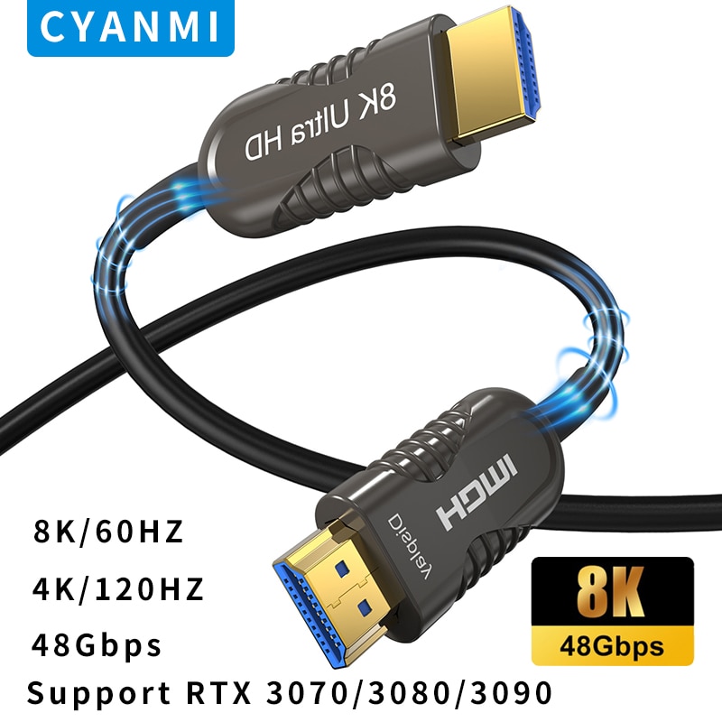 CYANMI  HDMI 2.1 ȣȯ ̺, eARC HDR, HDCP 2.2 2.3, HDTV, PS5, 緹, Xbox PC TV, 8K, 60Hz, 48Gbps, 4K, 120Hz, 144Hz